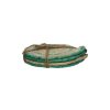 Pomax Swirl - Set/4 Onderleggers - Jute - Dia 11 Cm - Aqua | Accessoires