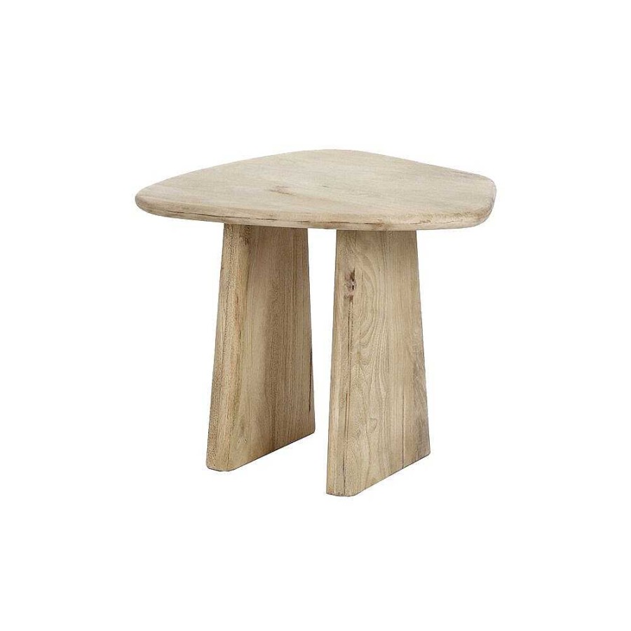 Pomax Montreal - Salontafel - Mango Hout / Metaal - L 60 X W 60 X H 50 Cm - Naturel | Salon- /Bijzettafels