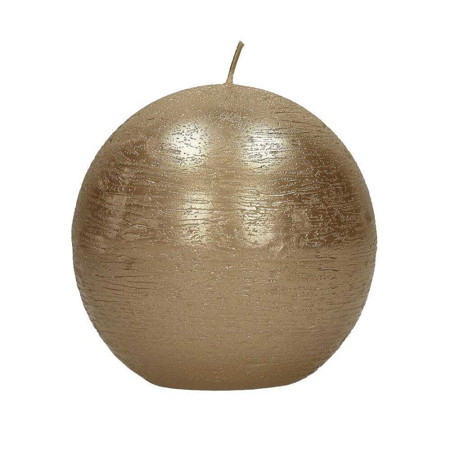 Pomax Candle - Kaars - Paraffine Wax - Dia 9 Cm - Champagne | Kaarsen