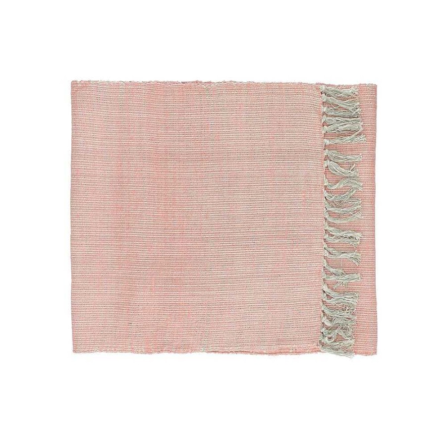 Pomax Avignon - Tafelloper - Linnen / Viscose - L 140 X W 40 Cm - Roze | Tafellinnen