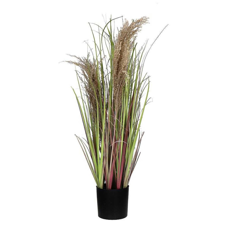 Pomax Grass - Kunstgras - Kunststof - Dia 11 X H 78 Cm - Naturel | Planten