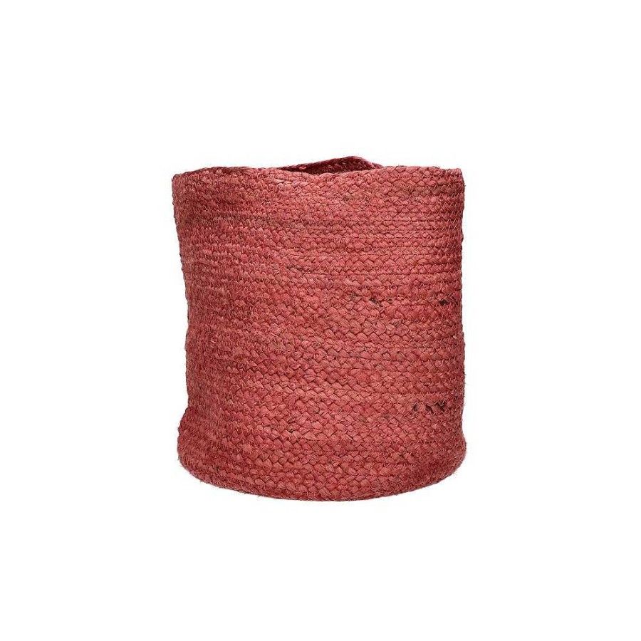 Pomax Mambo - Set/3 Manden - Jute - Dia 22/27/32 X H 22/27/32 Cm - Rood | Schalen & Manden