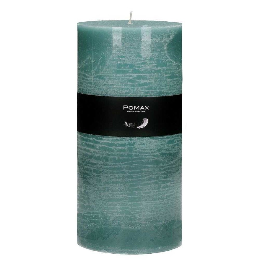 Pomax Candle - Kaars - Paraffine Wax - Dia 10 X H 20 Cm - Wintergroen | Kaarsen