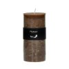 Pomax Candle - Kaars - Paraffine Wax - Dia 7 X H 14 Cm - Hazelnoot | Kaarsen