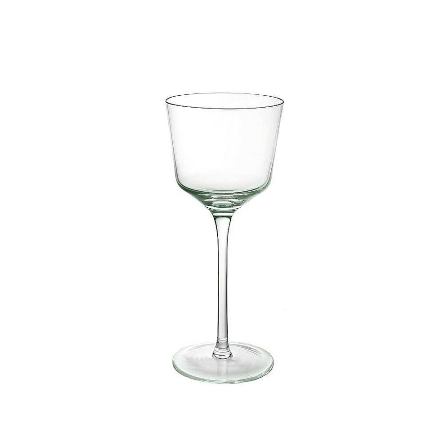 Pomax John'S - Witte Wijnglas - Glas - Dia 8,5 X H 18,5 Cm - Licht Groen | Glazen