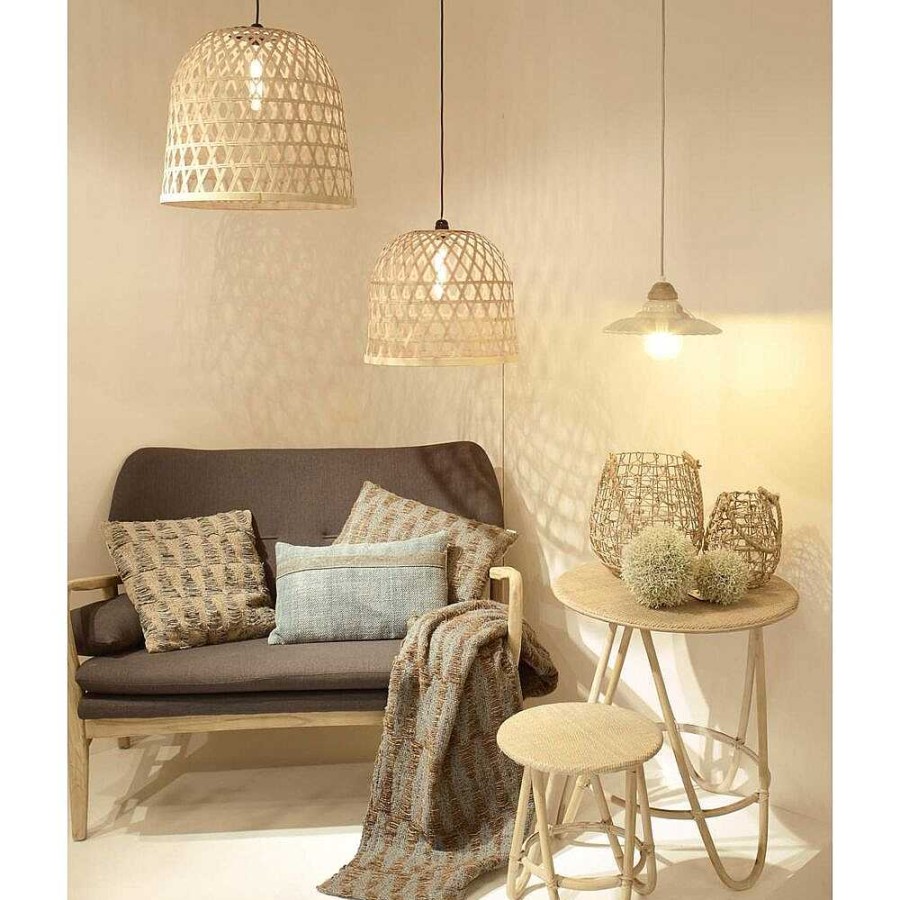 Pomax Laeso - Hanglamp - Bamboe - Dia 41 X H 36 Cm - Naturel | Hanglampen