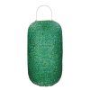 Pomax Tunis - Lantaarn - Bamboe / Glas - Dia 35 X H 60 Cm - Aqua | Lantaarns