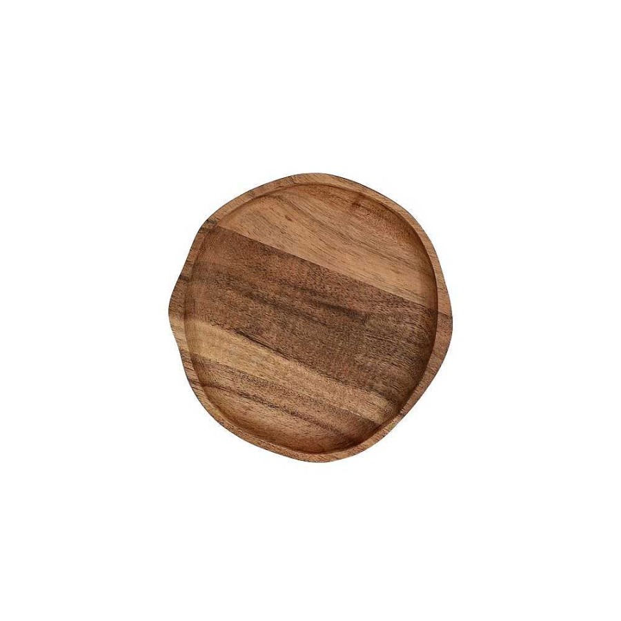 Pomax Savanna - Schotel - Acacia Hout - L 17,2 X W 17 X 1,8 Cm - Naturel | Dienbladen