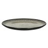 Pomax Mirha Jasper - Dinerbord - Steengoed - Dia 27,5 X H 2,3 Cm - Zwart/Wit | Servies