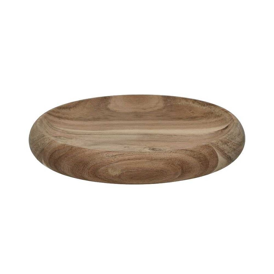 Pomax Riga - Schotel - Acacia Hout - Dia 20 X H 3 Cm - Naturel | Kommen / Schalen