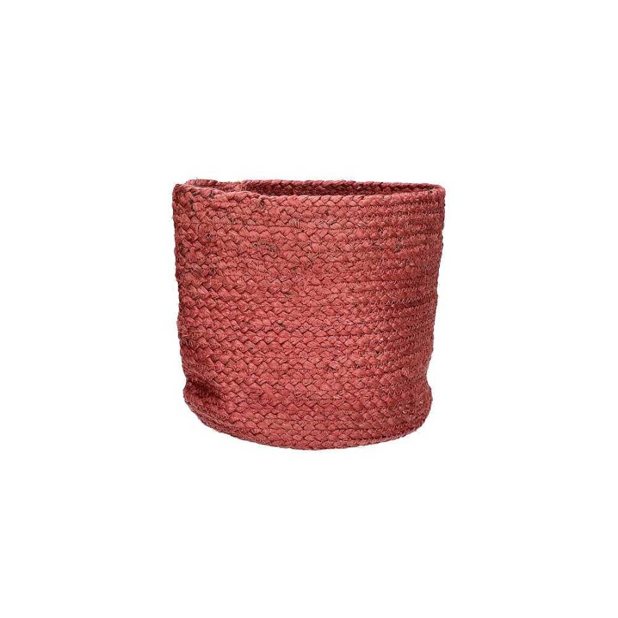 Pomax Mambo - Set/3 Manden - Jute - Dia 22/27/32 X H 22/27/32 Cm - Rood | Schalen & Manden