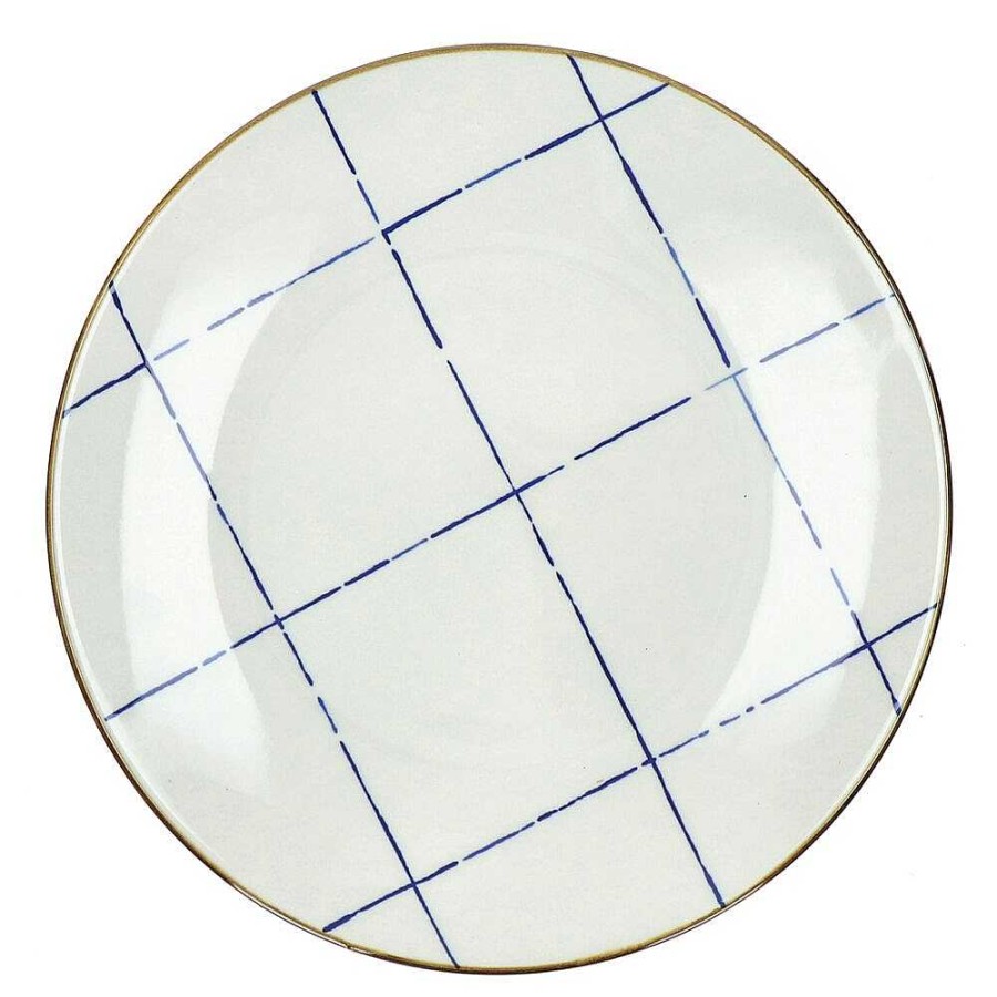 Pomax Anafi - Dinerbord - Porselein - Dia 26,5 Cm - Blauw | Servies