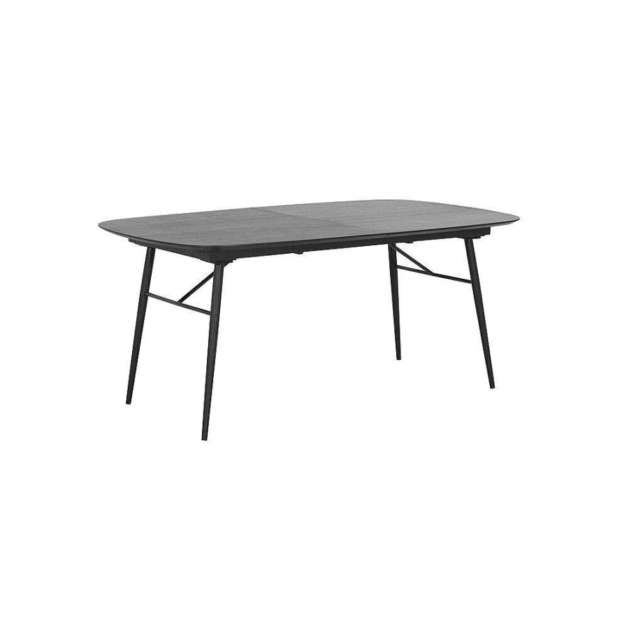 Pomax Italo - Uitschuifbare Tafel - Mdf / Hout Fineer / Metaal - L 180/230 X W 105 X H 76 Cm - Zwart | Tafels