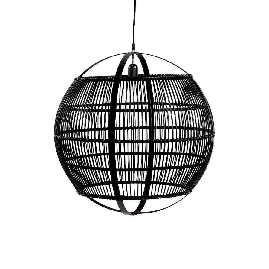 Pomax Mekong - Hanglamp - Bamboe - Dia 59 X H 63 Cm - Zwart | Hanglampen