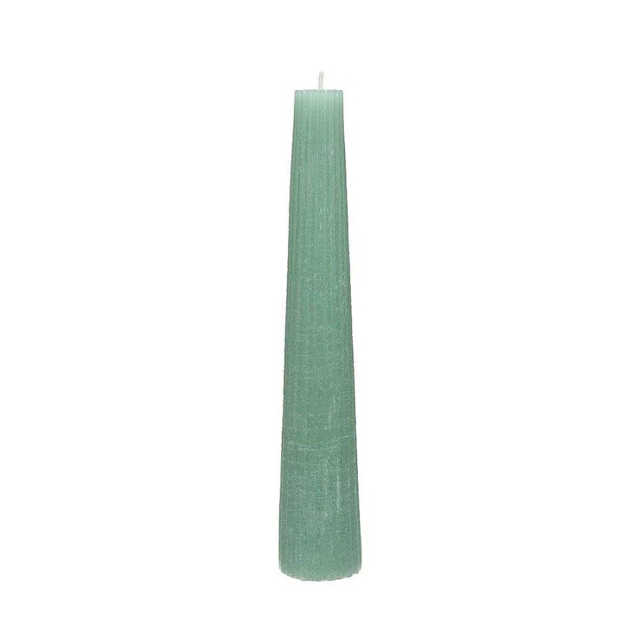 Pomax Candle - Kaars - Paraffine Wax - Dia 4,2 X H 25 Cm - Licht Aqua | Kaarsen