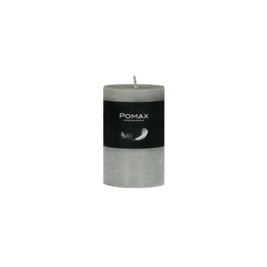 Pomax Candle - Kaars - Paraffine Wax - Dia 5 X H 8 Cm - Linnen | Kaarsen