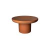 Pomax Piastro - Salontafel - Kalkpleister - Dia 60 X H 32 Cm - Terracotta | Salon- /Bijzettafels