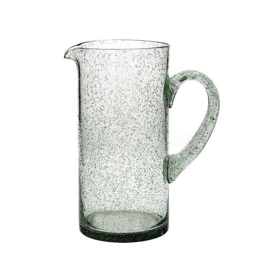 Pomax Vitto - Glazen Karaf - Glas - Dia 10 X H 20 Cm - Licht Groen | Karaffen