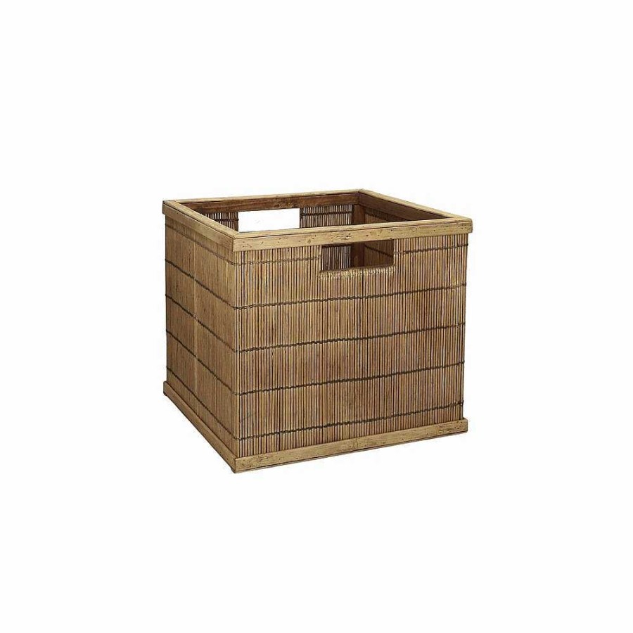 Pomax Shadow - Mand - Bamboe / Hout - L 31 X W 30 X H 27 Cm - Naturel | Modular Concepts