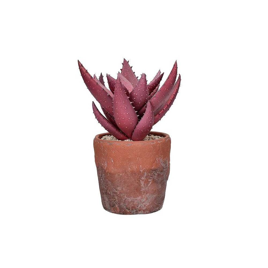 Pomax Terracotta Love - Artificiele Plant In Pot - Kunststof / Terracotta - Dia 19,5 X H 24,5 Cm - Vijg | Planten